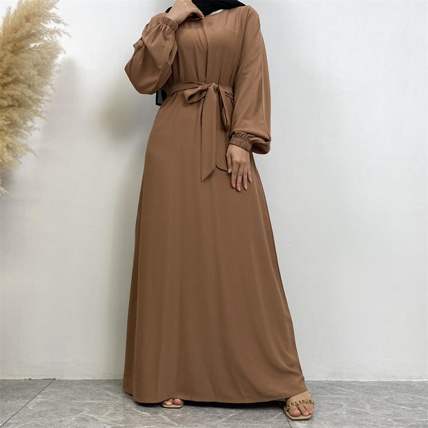 Classic Abaya-Brown