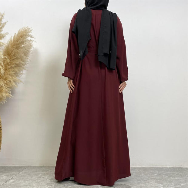 Classic Abaya-Burgundy