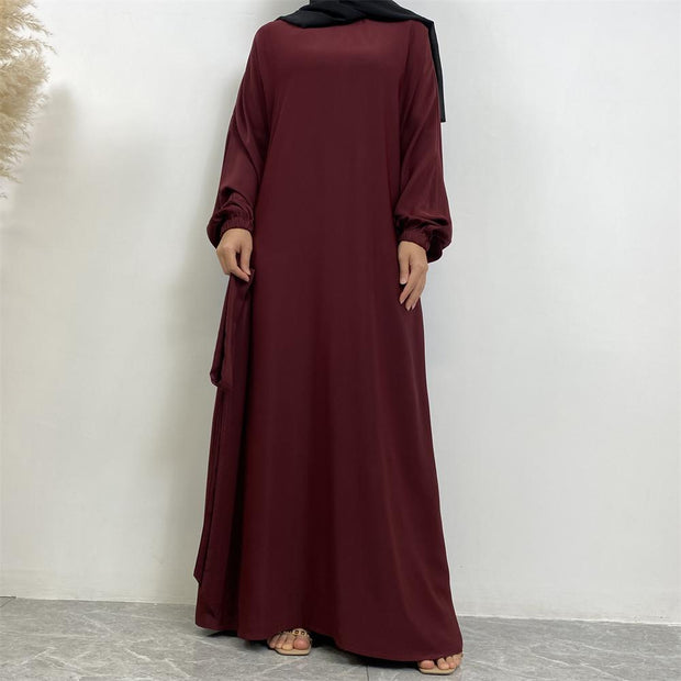 Classic Abaya-Burgundy