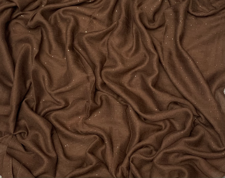 Glitter Viscose Dark Brown