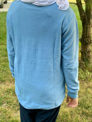 Blue Long Sleeve Polo (Unisex)