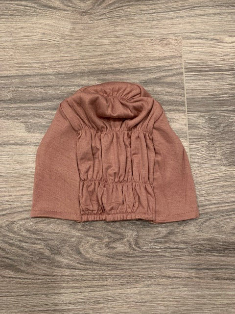 Volumizing Tie Back Cap-Dusty Pink