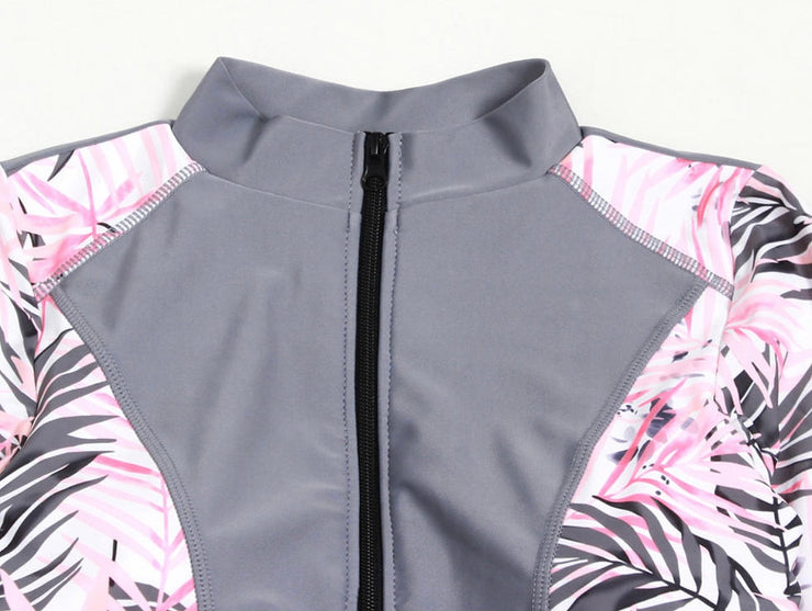 Pink Printed - Modest Swimsuit