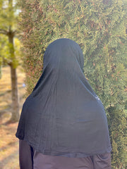 Two Piece Amira Hijab - Black