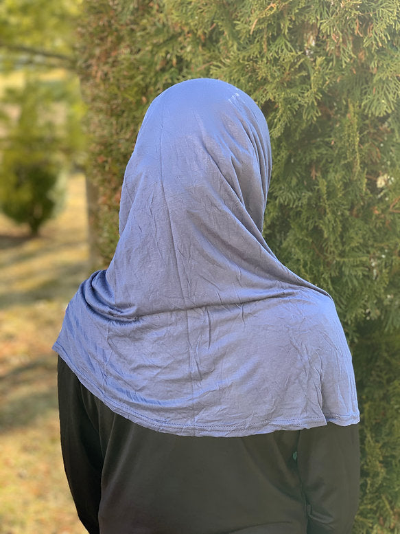 Two Piece Amira Hijab - Denim