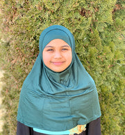 Two Piece Amira Hijab - Emerald Green