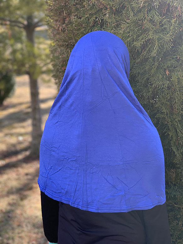 Two Piece Amira Hijab - Ink Blue
