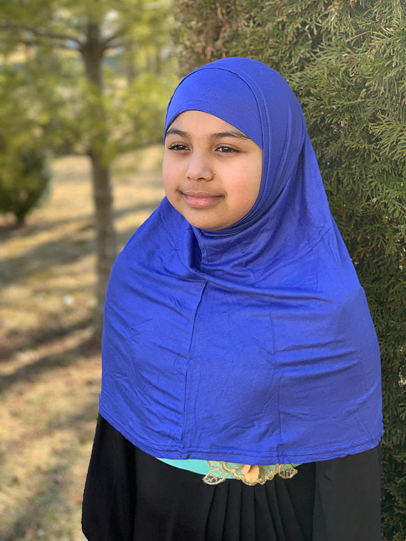 Two Piece Amira Hijab - Ink Blue